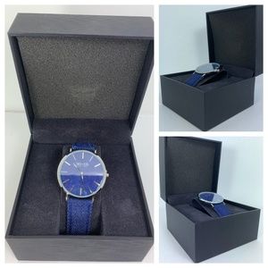 So & Co Blue Denim Watch J154P33 NWT